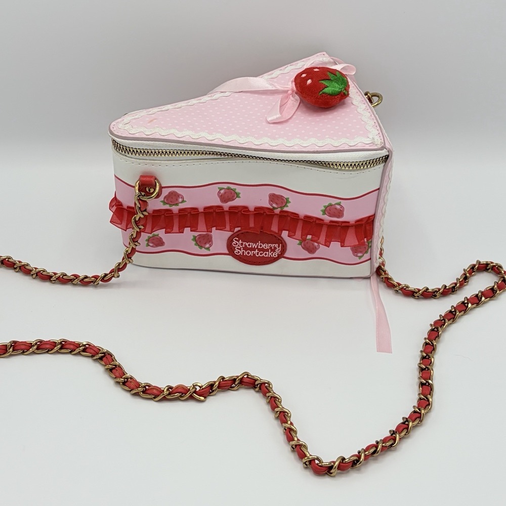 Strawberry Shortcake Cake Slice Figural Crossbody Bag Hot Topic